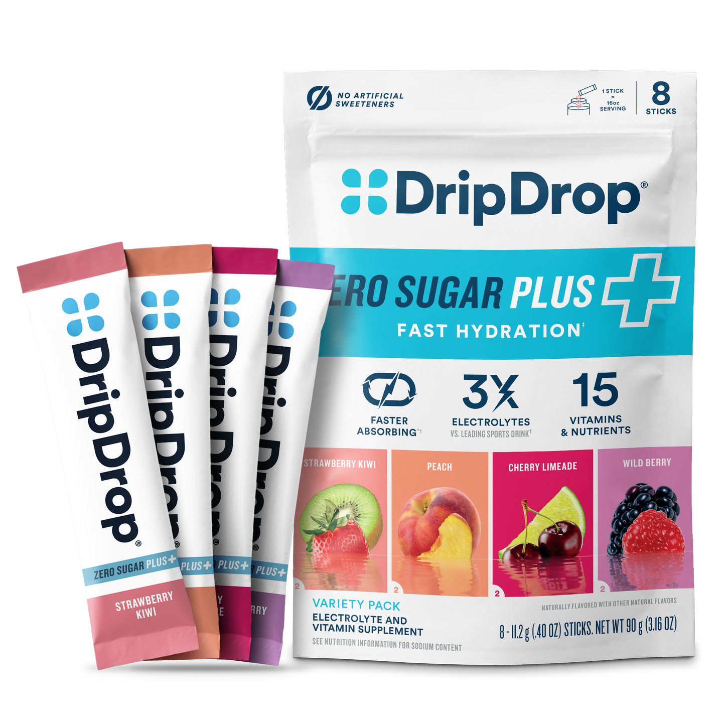 dripdrop-zero-sugar-plus-strawberry-kiwi-peach-cherry-limeade-wild-berry-16-oz-sticks-8-count-i3 Pouch_8ct_Front16ozSticks_VSPlus_Variety_B.png