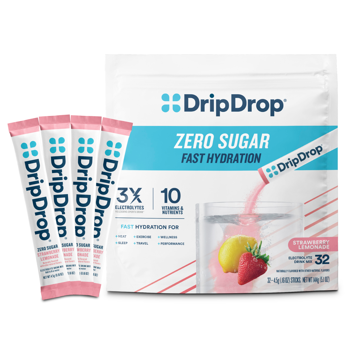 dripdrop-zero-sugar-strawberry-lemonade-electrolyte-powder-8-oz-sticks-32-count-n3 Zero_Strawberry_Lemonade_-_32ct_-_Transparent.png